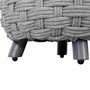 Voir la diapositive 4 : HESPERIDE Pouf de jardin tressé rond OBBAE