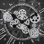 Voir la diapositive 3 : ATMOSPHERA Horloge Murale Vintage  Izia  50cm Noir & Blanc