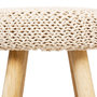 Voir la diapositive 3 : ATMOSPHERA Tabouret en maille Suzette - H. 43 cm