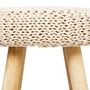 Voir la diapositive 3 : ATMOSPHERA Tabouret en maille Suzette - H. 43 cm