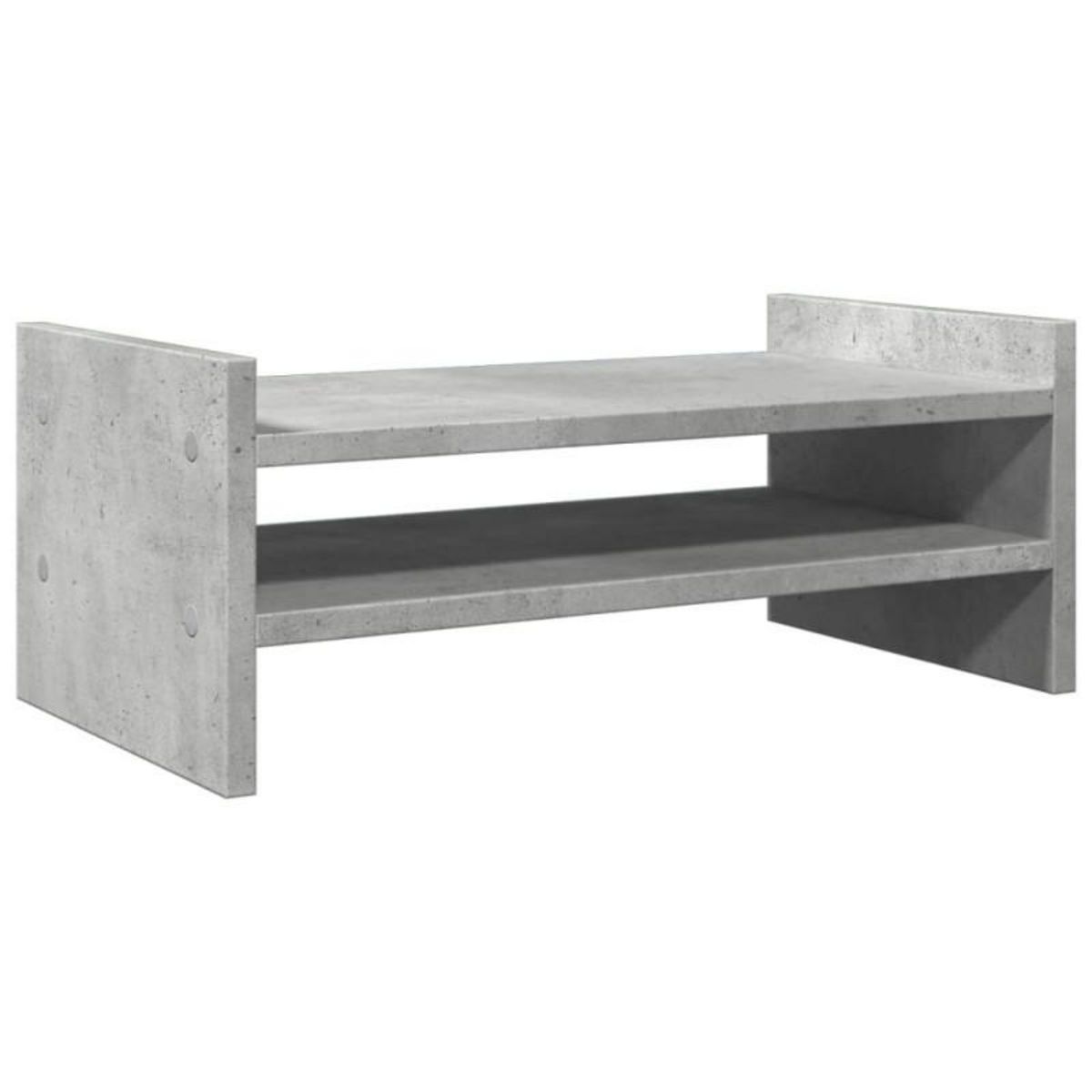 VIDAXL Support de moniteur gris béton 50x27x20 cm bois d ingénierie