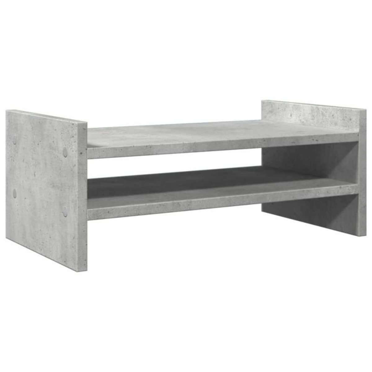 VIDAXL Support de moniteur gris béton 50x27x20 cm bois d ingénierie