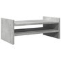Voir la diapositive 2 : VIDAXL Support de moniteur gris béton 50x27x20 cm bois d ingénierie