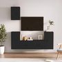 Voir la diapositive 1 : VIDAXL Ensemble de meubles TV 5 pcs Noir Bois d'ingenierie