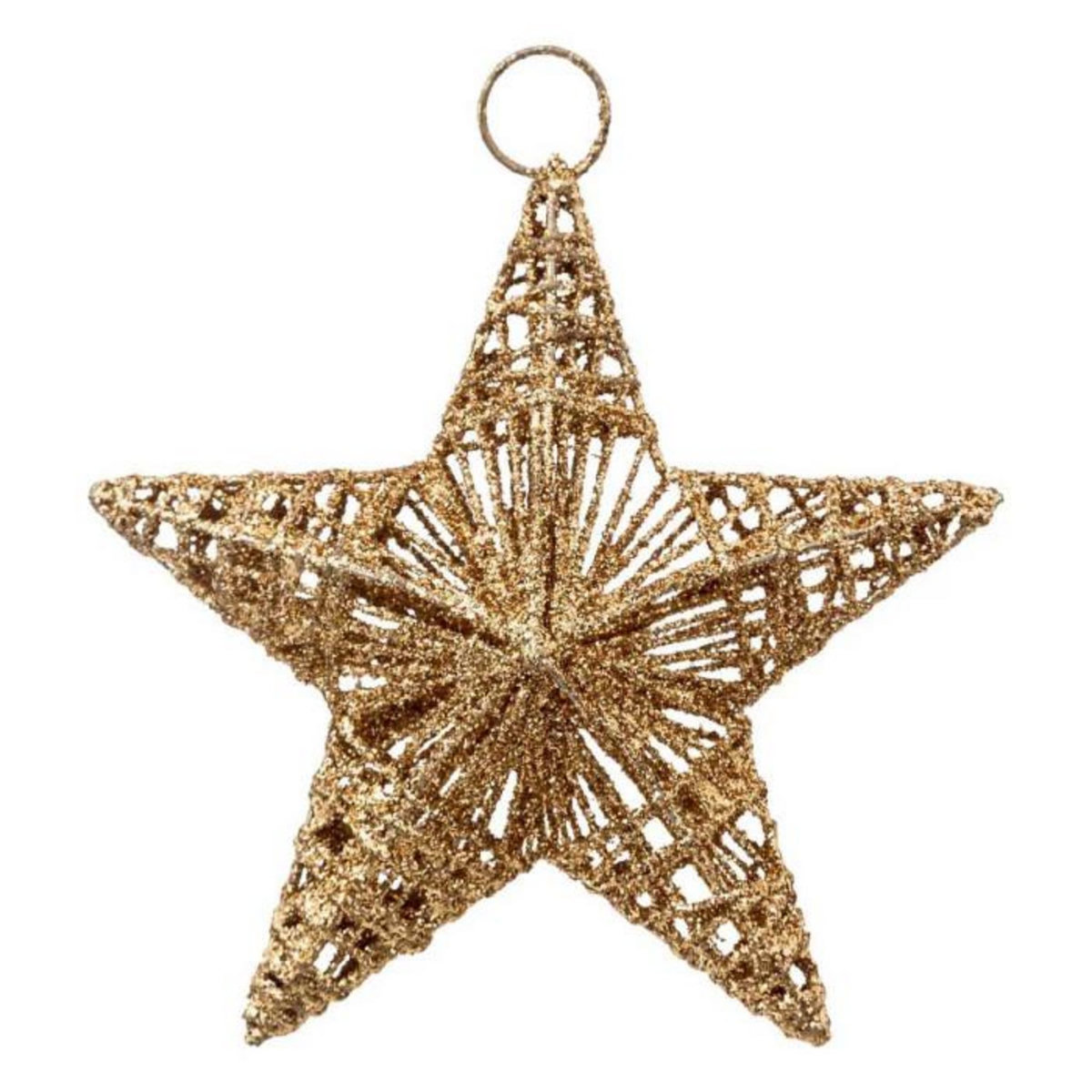 ATMOSPHERA Sujet de Noël Étoile  Lignes  15cm Cuivre