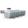 Voir la diapositive 5 : INTEX Piscine tubulaire Prism Frame Clearview rectangulaire 4,00 x 2,00 x 1,22 m - Intex