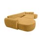 Voir la diapositive 3 : BEST MOBILIER Mahina - canapé panoramique en u 7 places - convertible avec coffre - en tissu bouclette