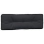 Voir la diapositive 5 : VIDAXL Coussins de palette lot de 2 noir tissu