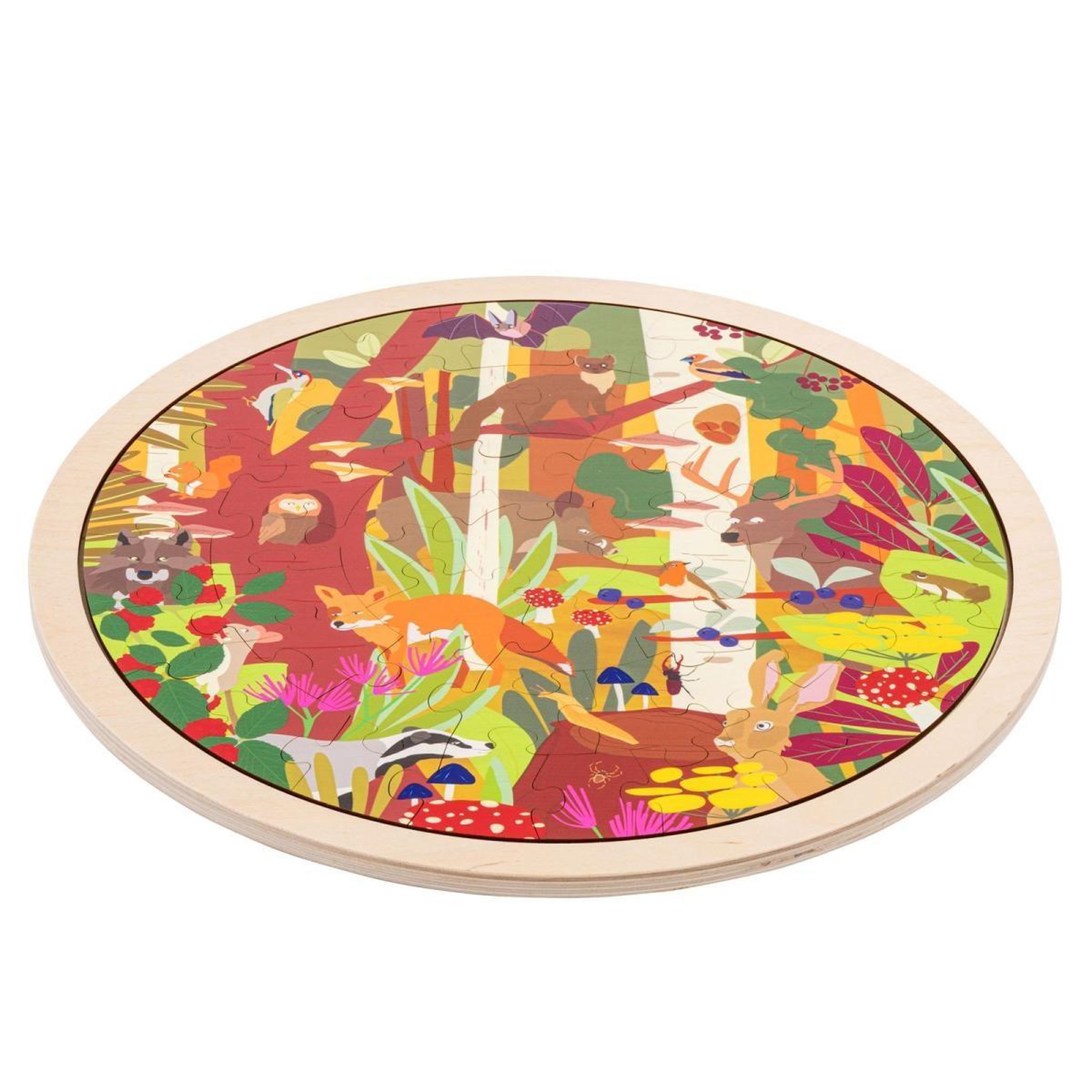Voir la diapositive 2 : EDUCO Habitats - forêt — 49 pièces de puzzle