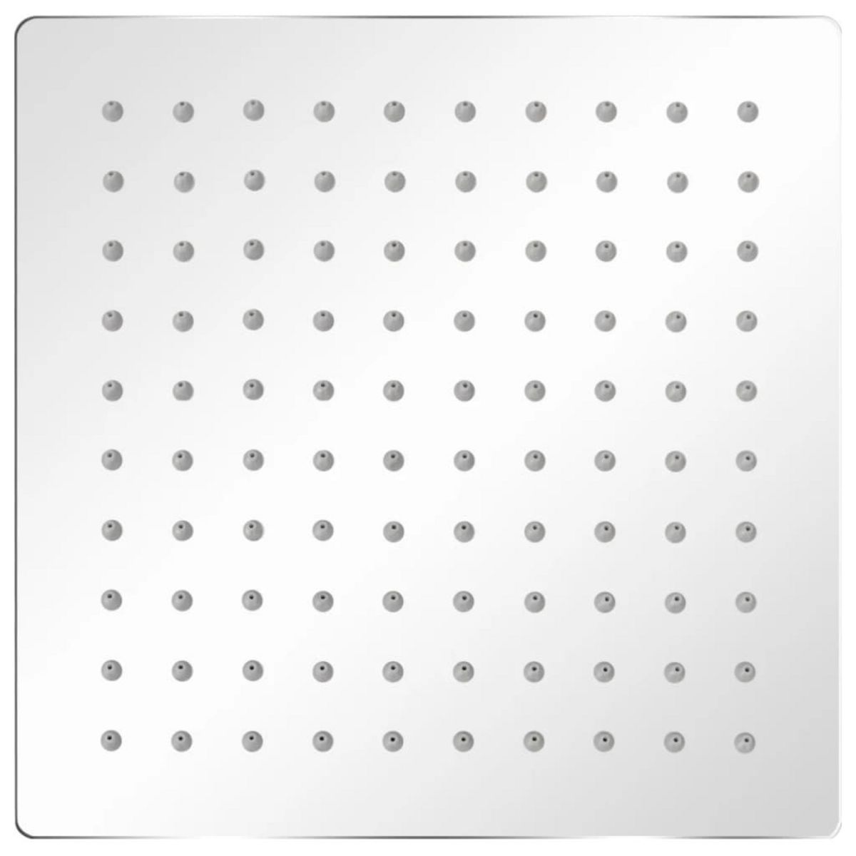 VIDAXL Tete de douche plongeante carree en acier inoxydable 20x20 cm