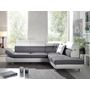 Voir la diapositive 2 : BEST MOBILIER Lisbona - canapé d'angle droit convertible - 5 places - avec têtières