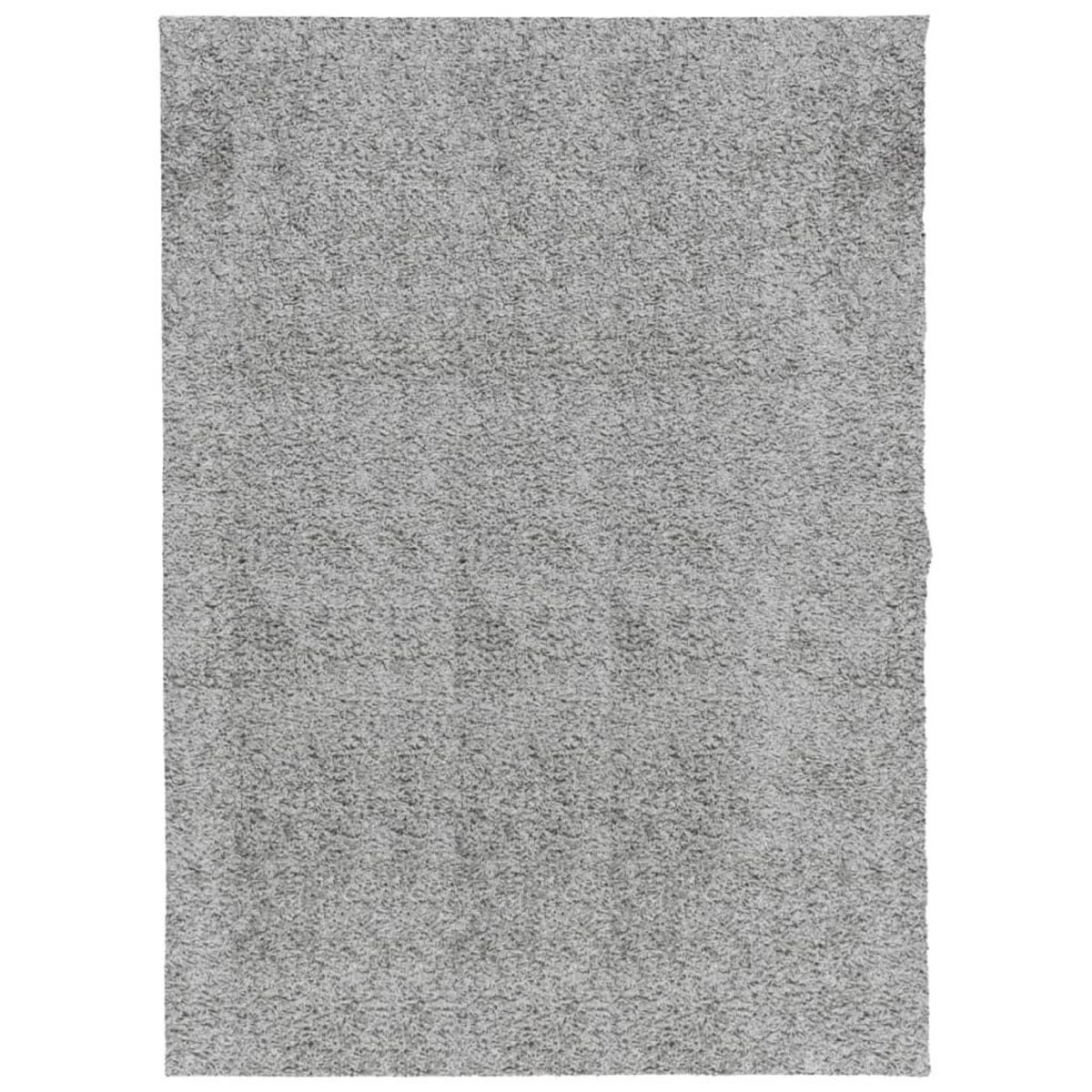 VIDAXL Tapis shaggy PAMPLONA poils longs moderne gris 140x200 cm