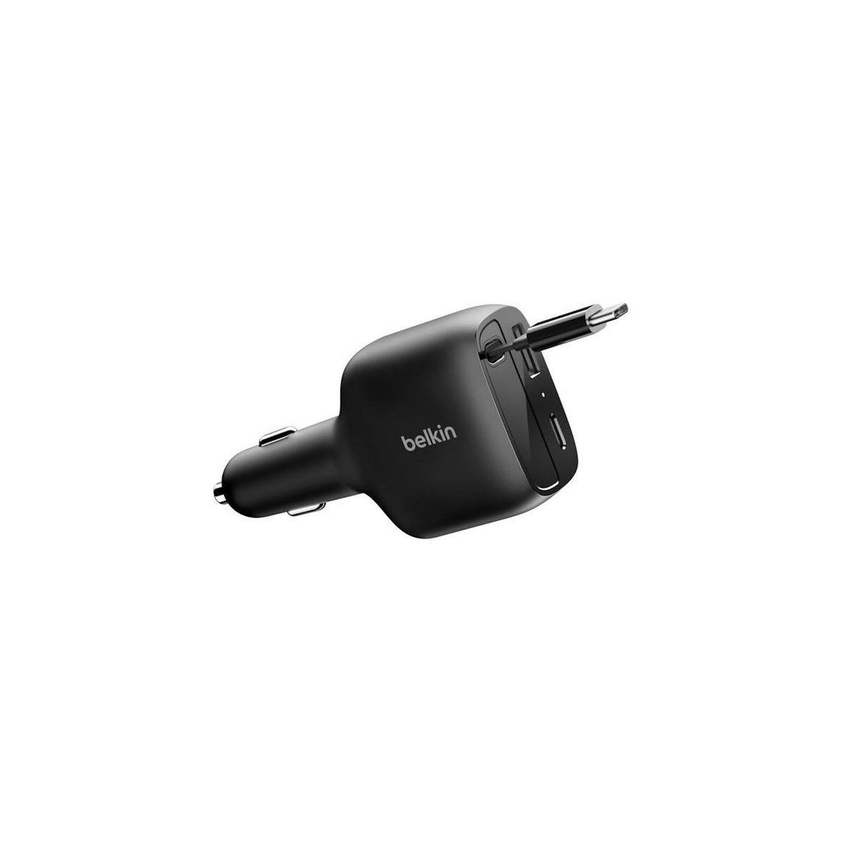 Belkin Chargeur allume cigare 75W avec cable retractable
