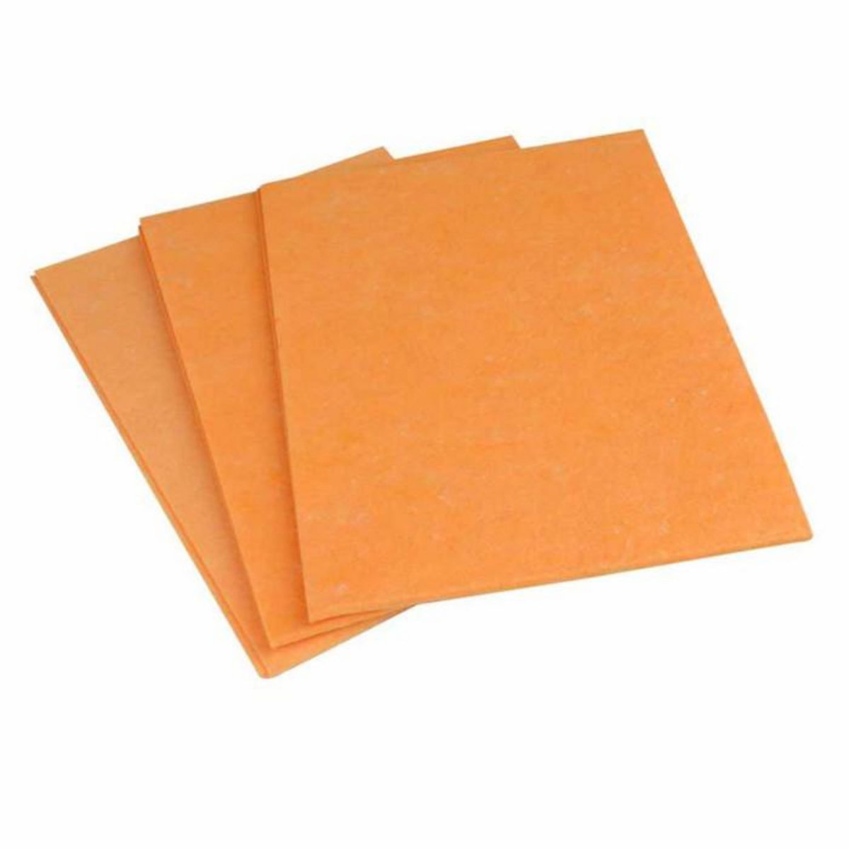 Paris Prix Lot de 3 Serpillières  Éponge  38x50cm Orange