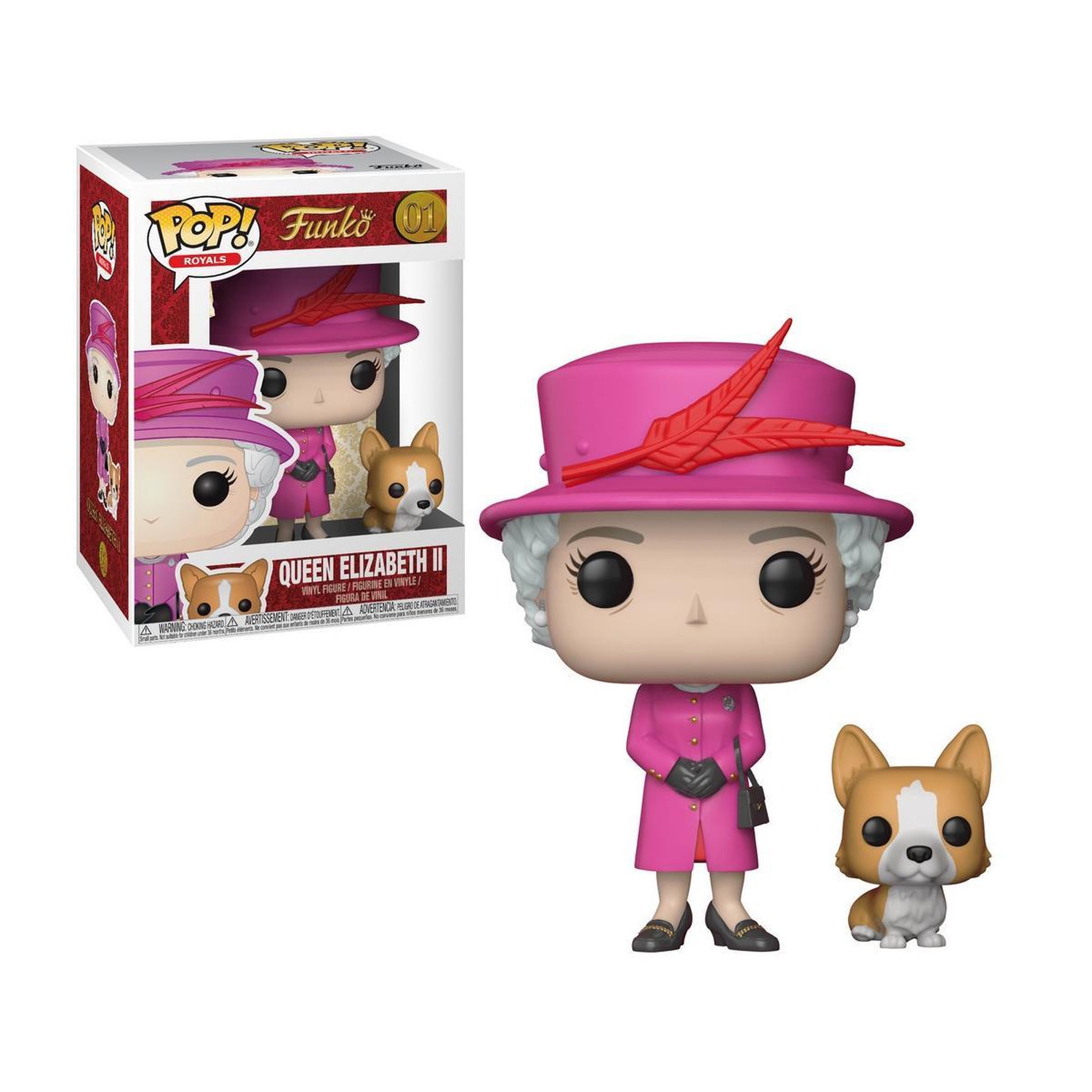 Voir la diapositive 2 : Funko Figurine Funko Pop! + Buddy: Royal Family S1 - Queen Elizabeth II