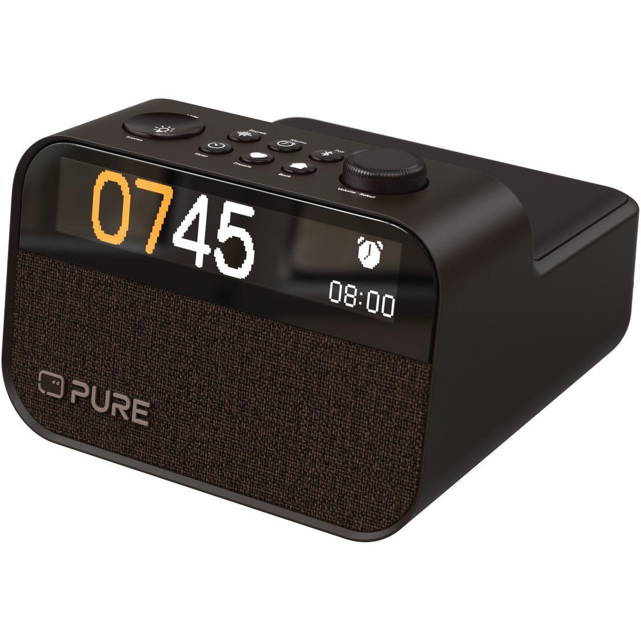 Voir la diapositive 2 : PURE Simulateur d'aube Moment Charge Coffee Black