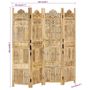 Voir la diapositive 6 : VIDAXL Cloison de separation 4 panneaux 160x165 cm Bois de manguier
