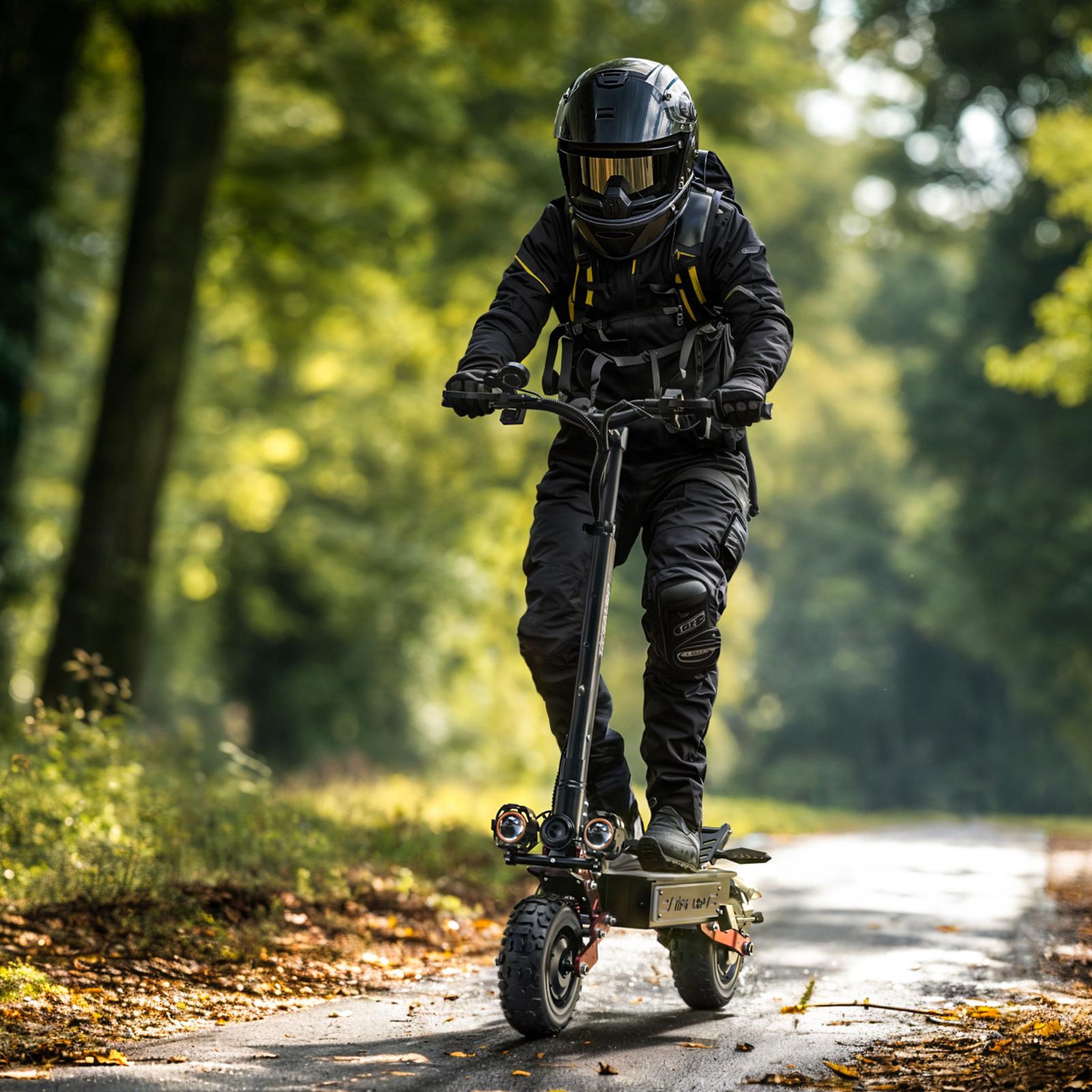 Voir la diapositive 4 : Cleytro Trottinette électrique Cleytro CL8 à double moteur – Tout-terrain 11 pouces, batterie 60 V 33 Ah, noire