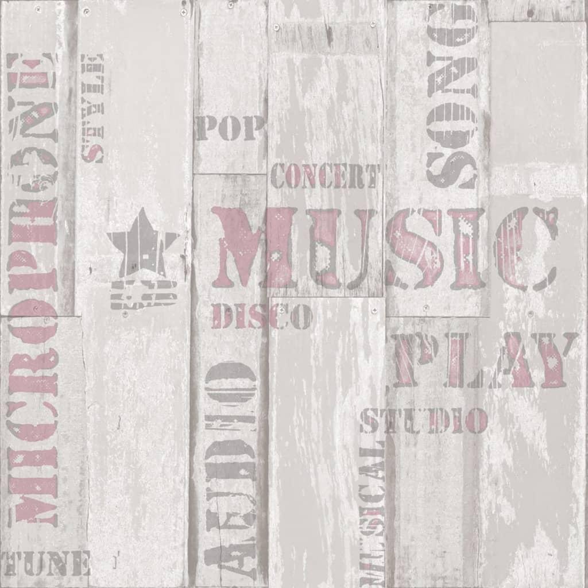 Voir la diapositive 1 : Noordwand Noordwand Papier peint Urban Friends & Coffee Wooden Planks Words