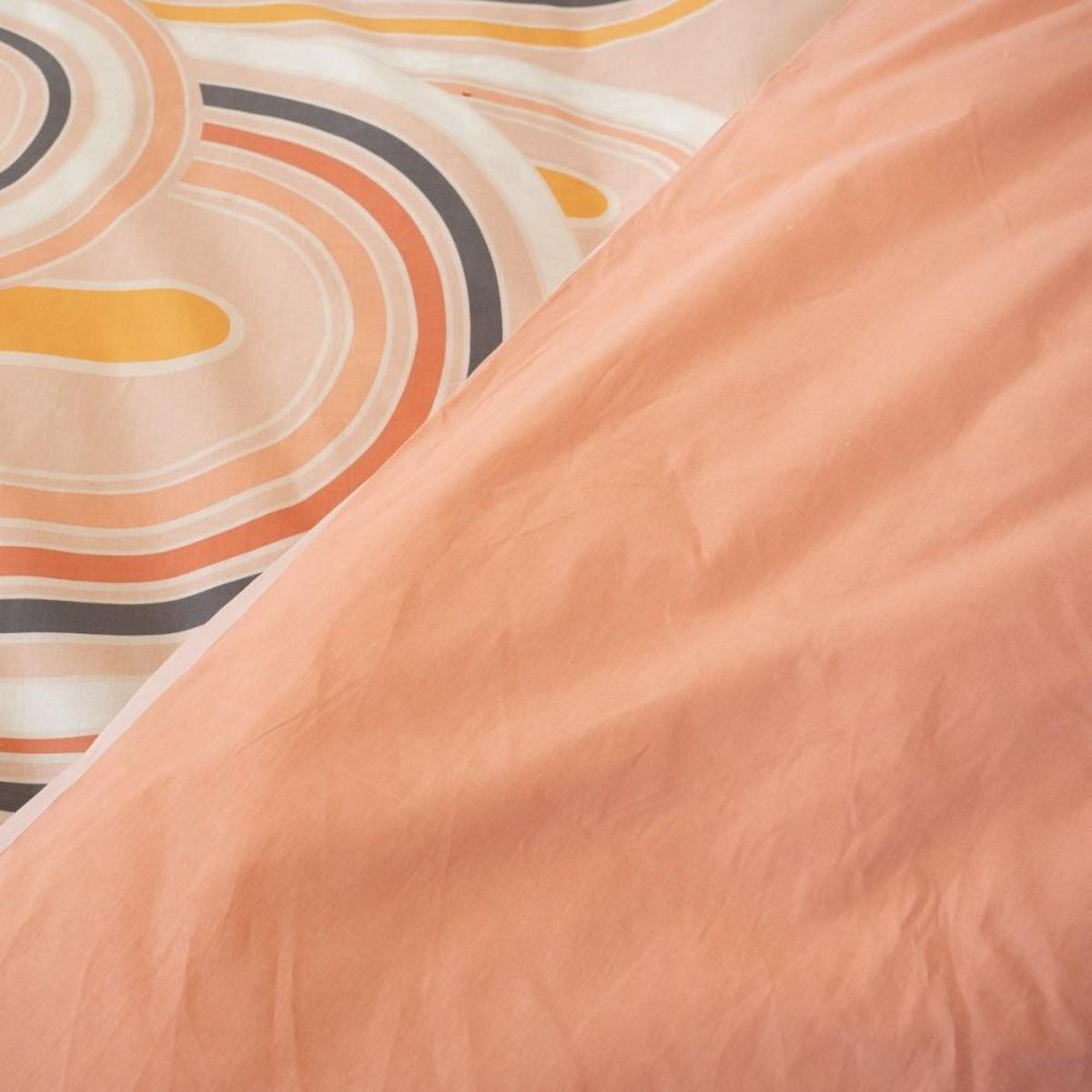 COTE DECO Housse de couette 240x220 + 2 taies LOVE 100% Coton 57 fils