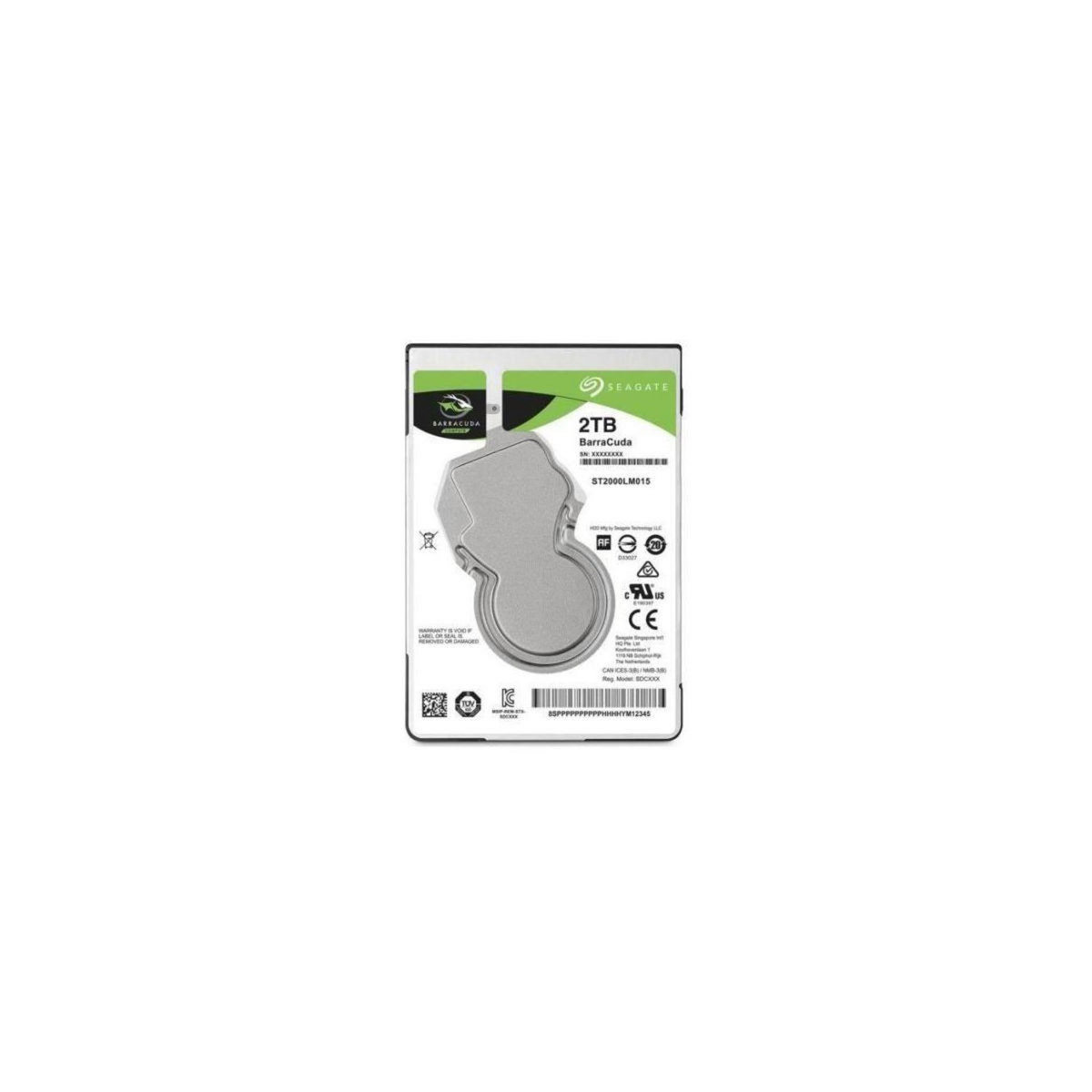 Seagate Disque dur interne 2To BarraCuda  2.5'' SATA 5400rpm 12