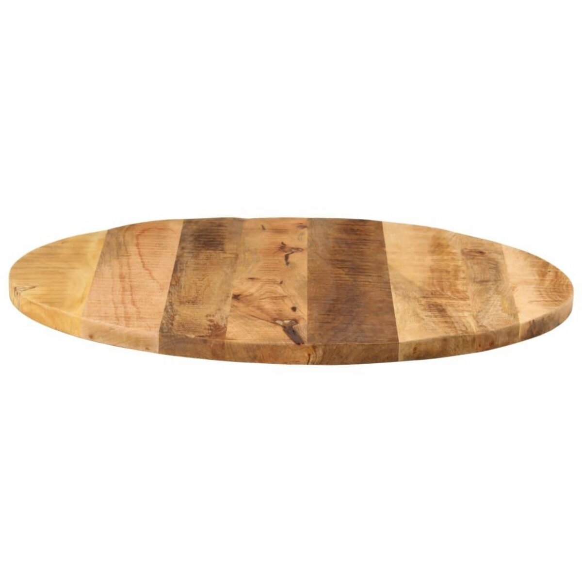 VIDAXL Dessus de table Ø 90x2,5 cm rond bois massif de manguier brut