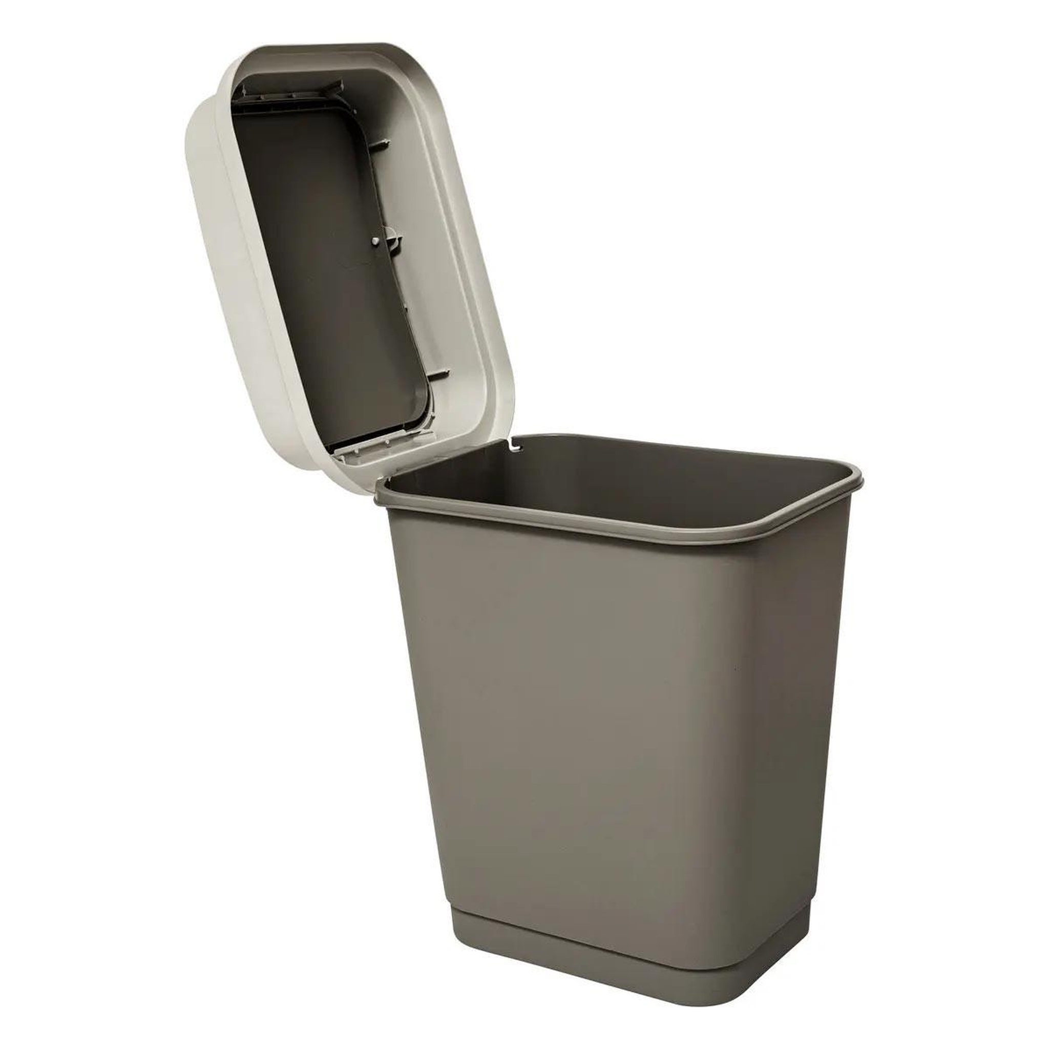 Voir la diapositive 3 : FIVE Poubelle double ouverture  couvercle  25l beige