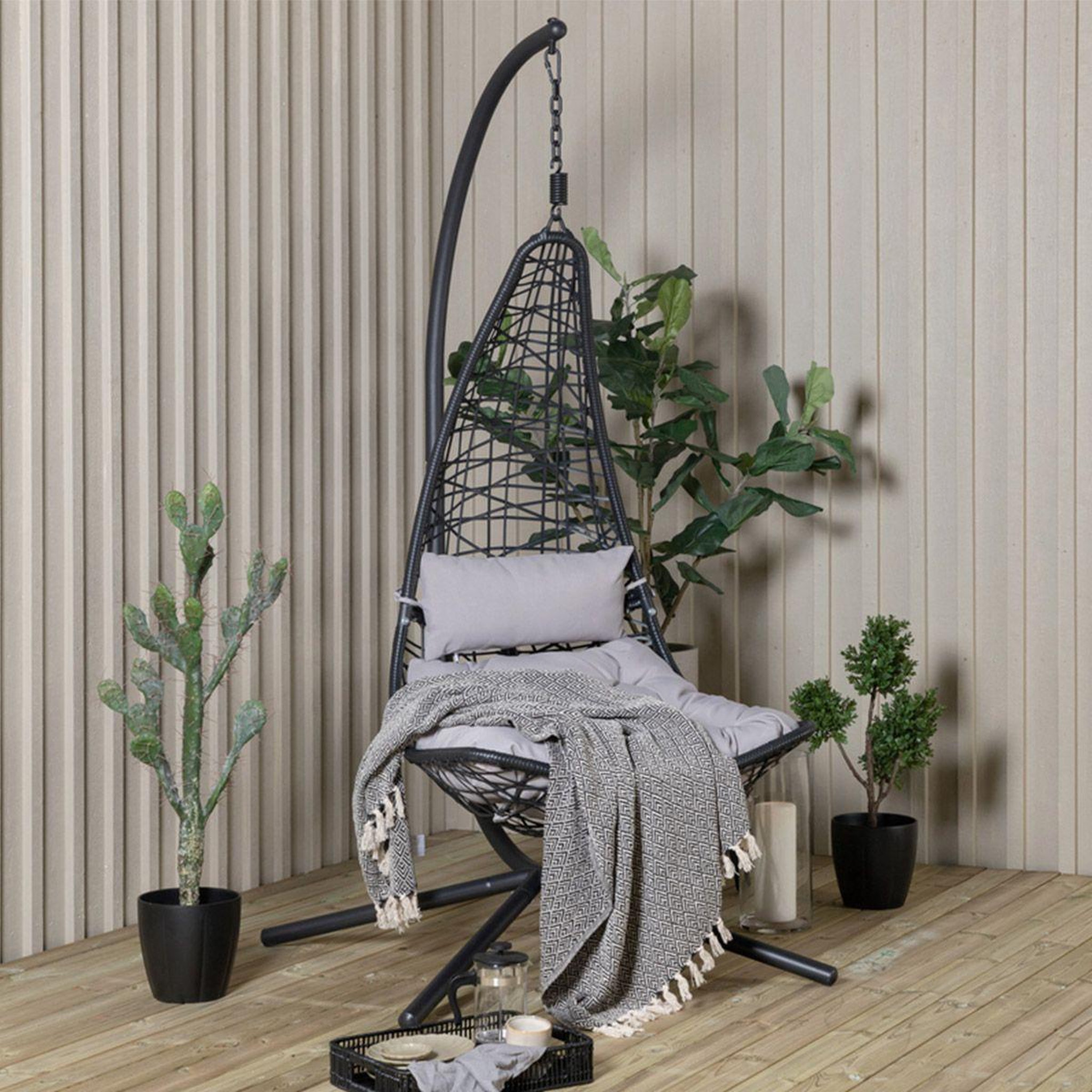 Voir la diapositive 6 : Paris Prix Chaise suspendue  edinburgh  205cm noir