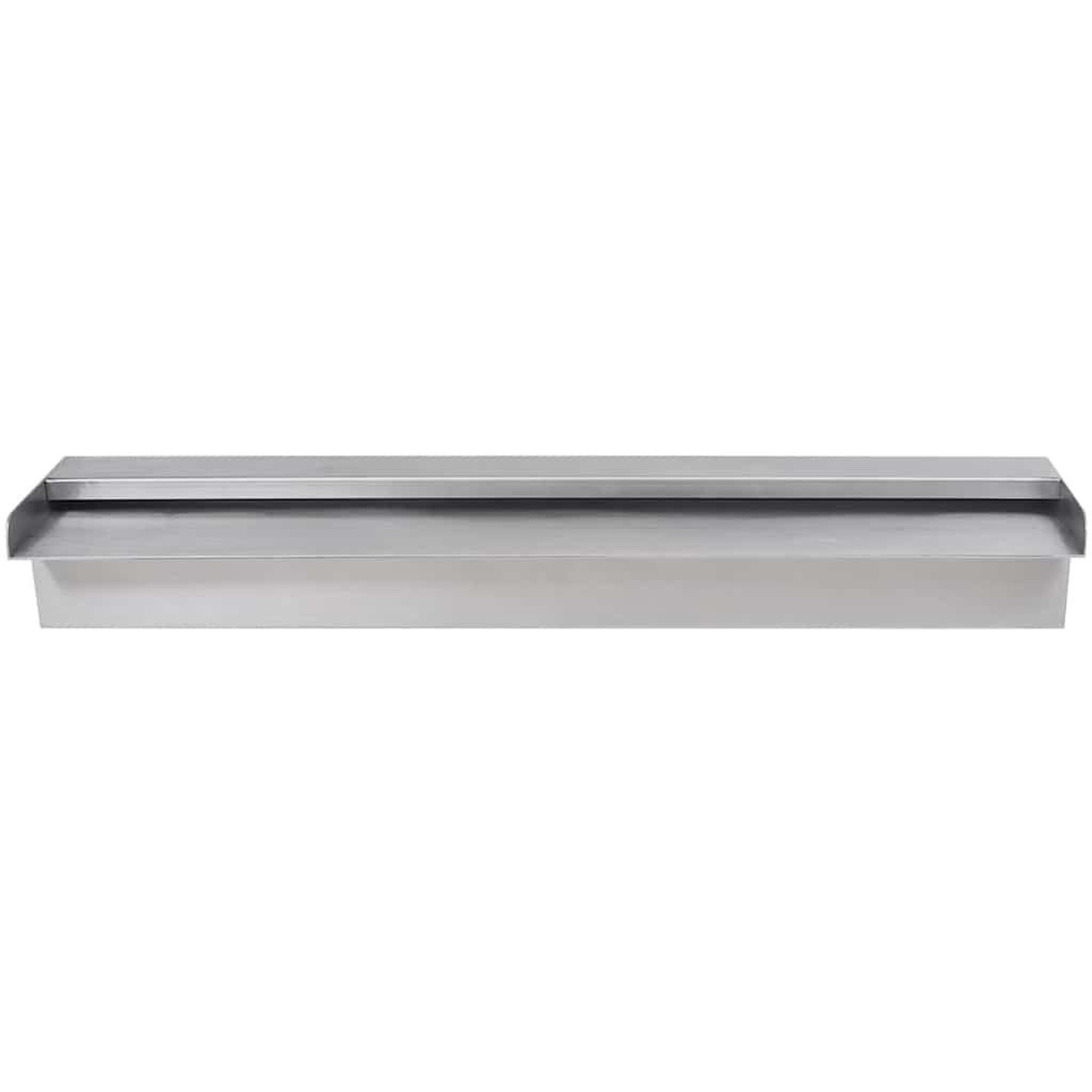 Voir la diapositive 3 : VIDAXL Lame d'eau rectangulaire 60 cm Acier inoxydable pour piscine