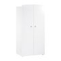 Voir la diapositive 3 : BABY PRICE Chambre bébé trio Basic boule: Lit 120x60, commode a langer et armoire - Babyprice - Blanc
