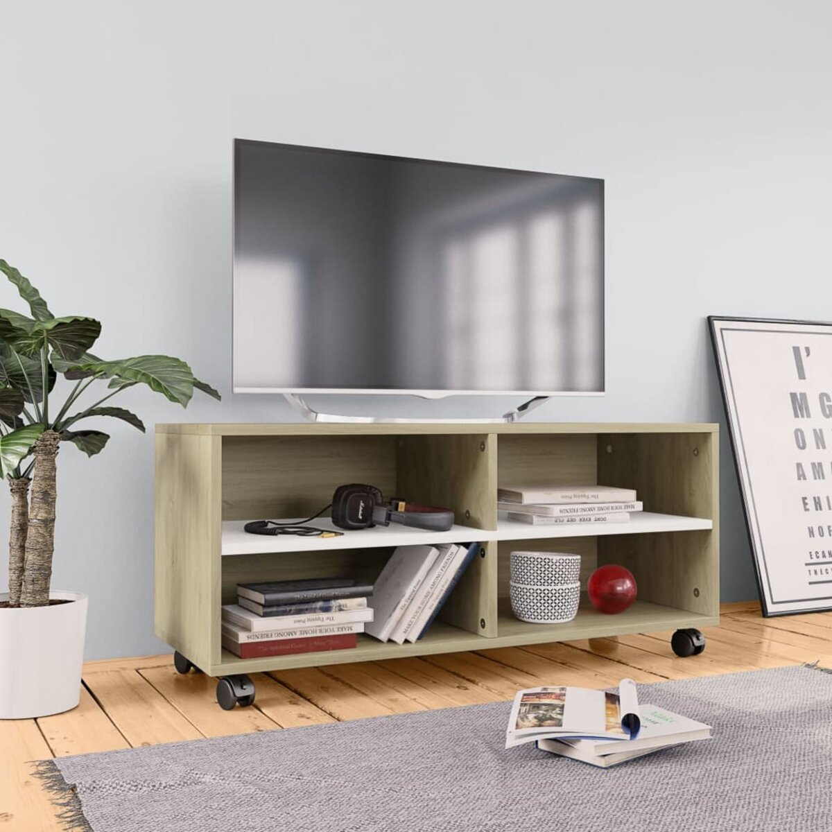 Comment créer un meuble TV avec des roulettes ?