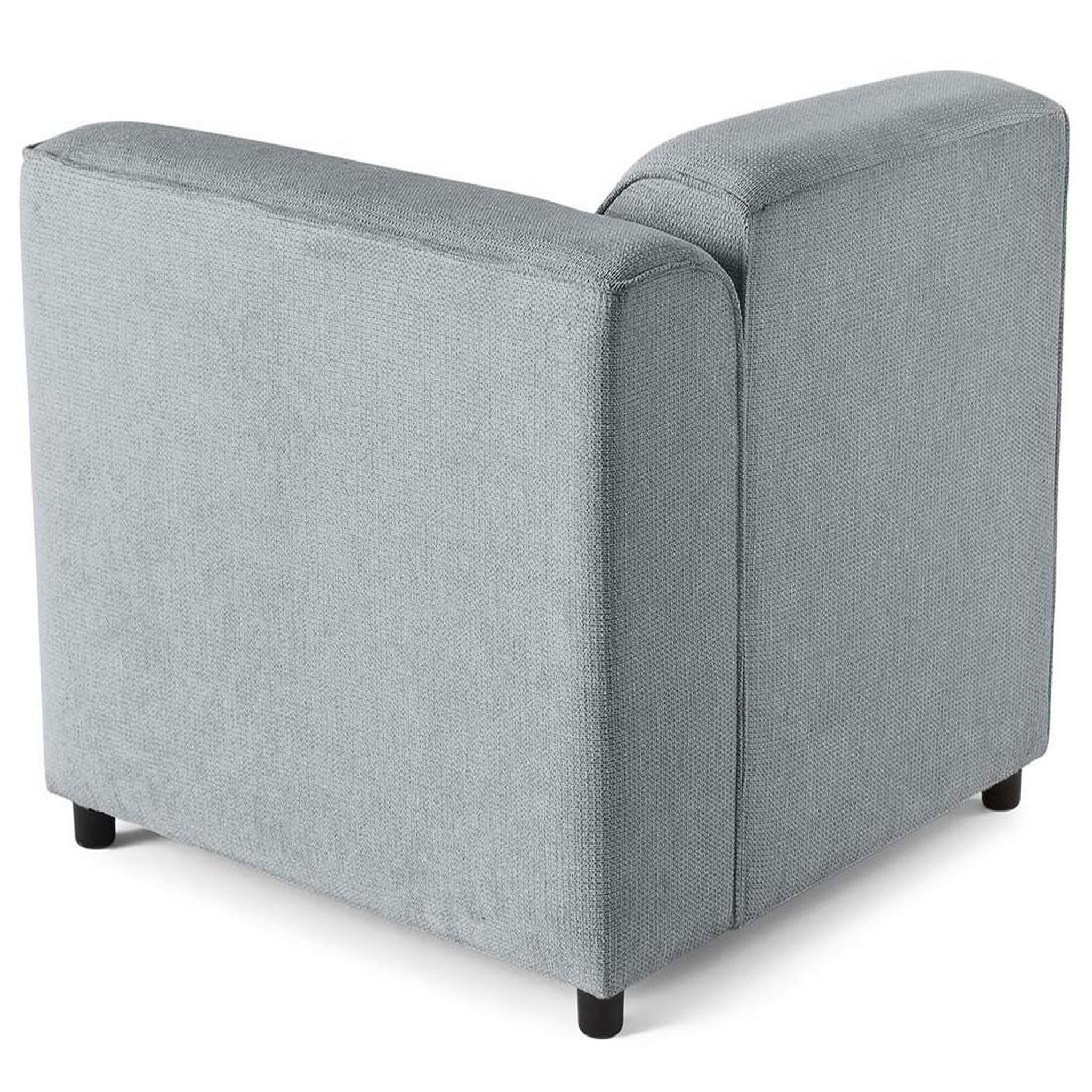 Voir la diapositive 5 : LISA DESIGN Suaro - module d'assise d'angle droit en tissu texturé