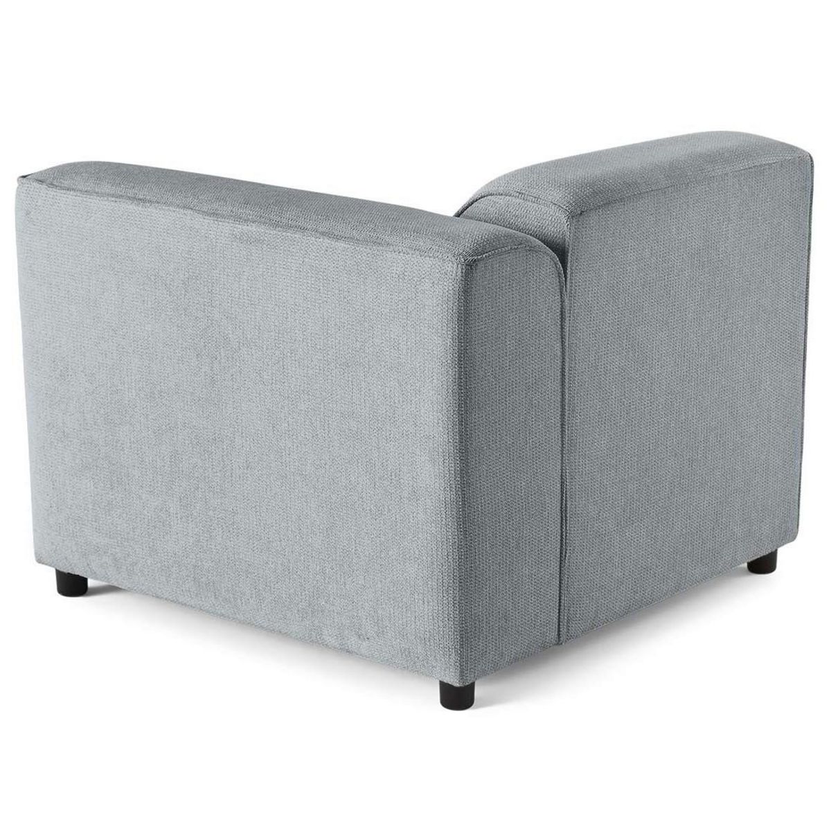 LISA DESIGN Suaro - module d'assise d'angle droit en tissu texturé