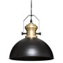 Voir la diapositive 1 : ATMOSPHERA Lampe Suspension en Métal  Flower  32cm Noir