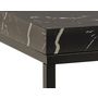 Voir la diapositive 3 : LISA DESIGN Alamosa - table basse - effet marbre noir - 60 cm
