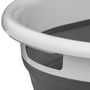 Voir la diapositive 3 : FIVE Corbeille à Linge  Rétractable  21L Blanc & Gris