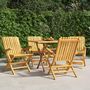 Voir la diapositive 1 : VIDAXL Chaises de jardin pliantes lot de 4 61x67x90cm bois massif teck