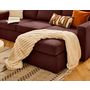 Voir la diapositive 3 : BEST MOBILIER Barrie - canapé d'angle réversible 4 places avec têtière amovible en tissu