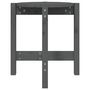 Voir la diapositive 5 : VIDAXL Table basse Gris Ø 42,5x45 cm Bois massif de pin