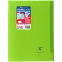 CLAIREFONTAINE Cahier polypro Koverbook 21x29,7cm 48 pages grands carreaux Seyes translucide vert