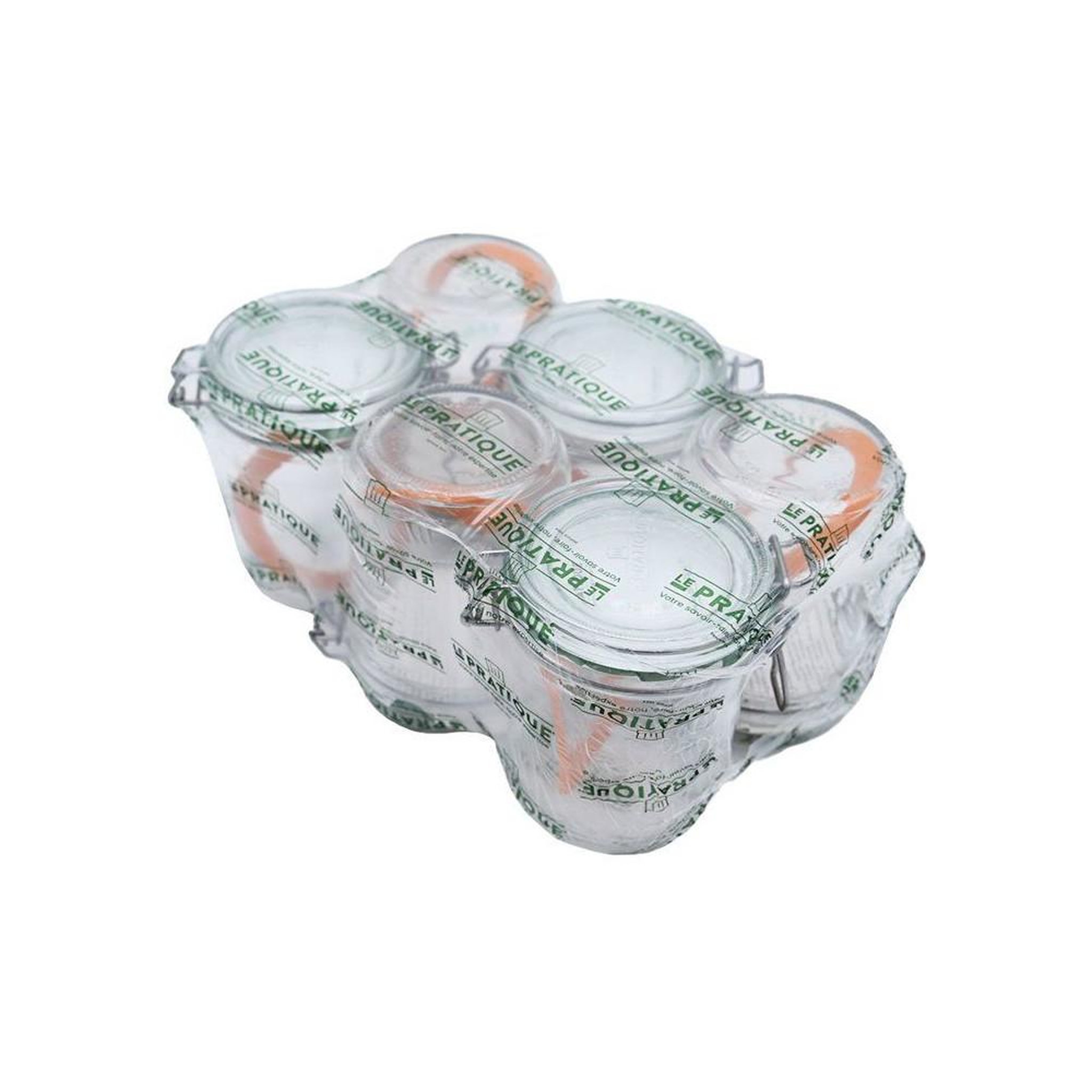 Voir la diapositive 3 : LE PRATIQUE Bocaux à armature en verre 500 ml ø85 mm avec fermeture à bascule inox, joint silicone, pack de 6