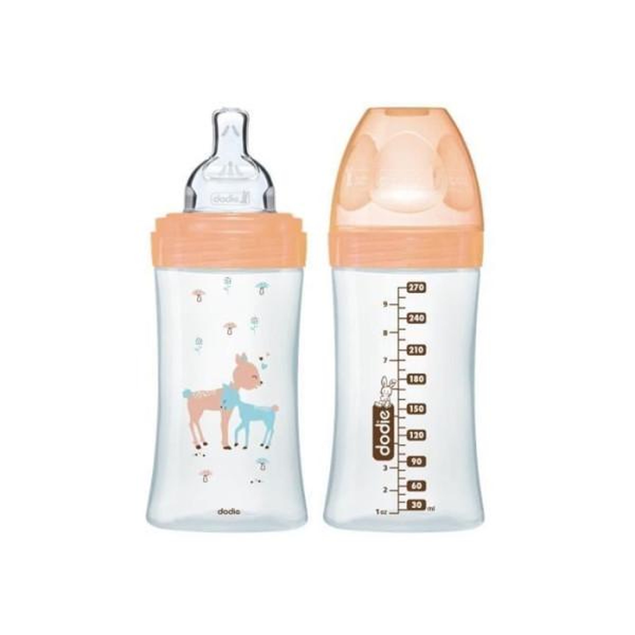 Voir la diapositive 3 : DODIE Coffret Biberon Verre Biche - Dodie - Triangle, Tétine Plate, Anti-Colique - 150ml et 270ml