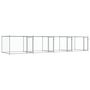 Voir la diapositive 2 : VIDAXL Cage pour chien avec portes gris 8x2x1,5 m acier galvanise