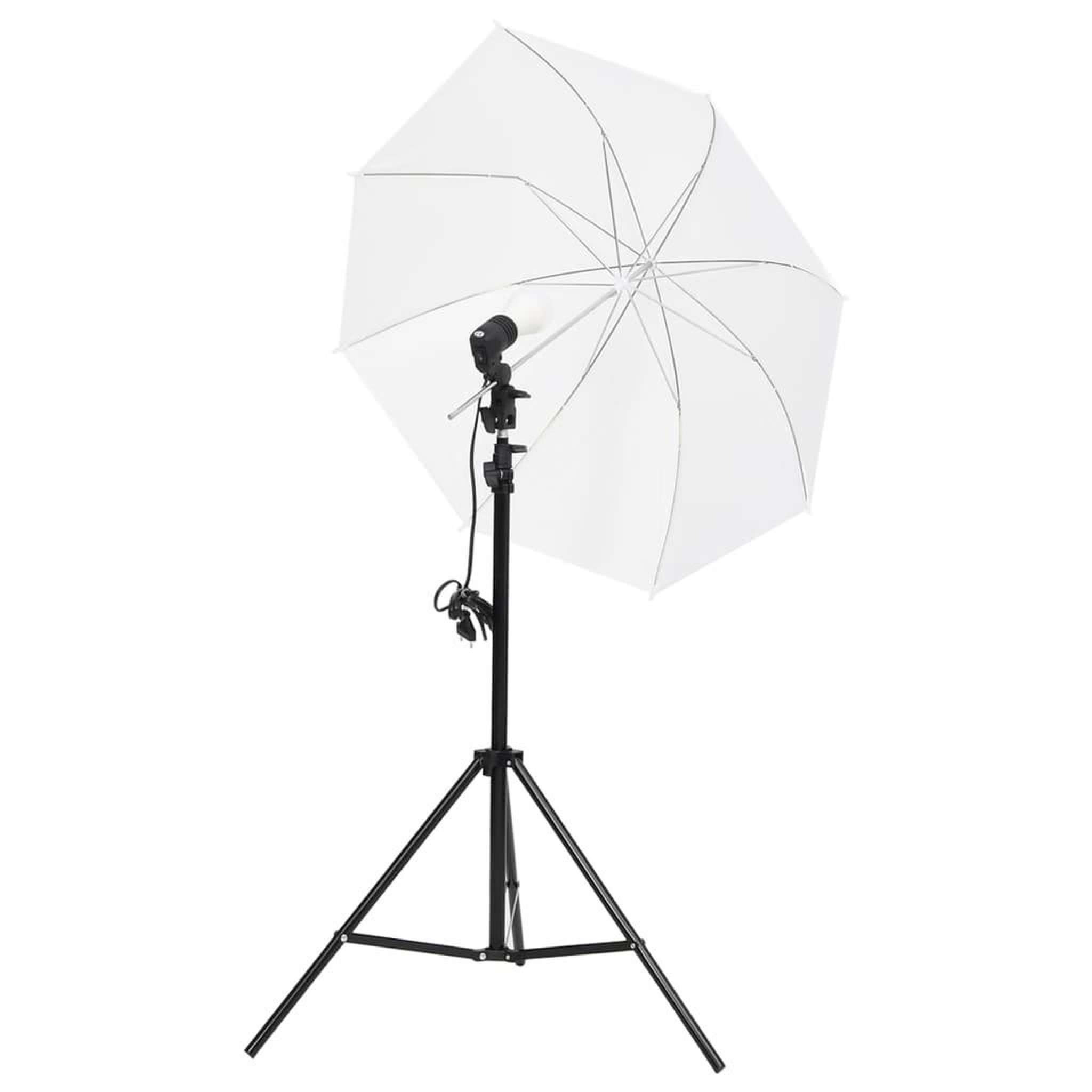 Voir la diapositive 2 : VIDAXL Kit de studio photo avec eclairage toile de fond et reflecteur