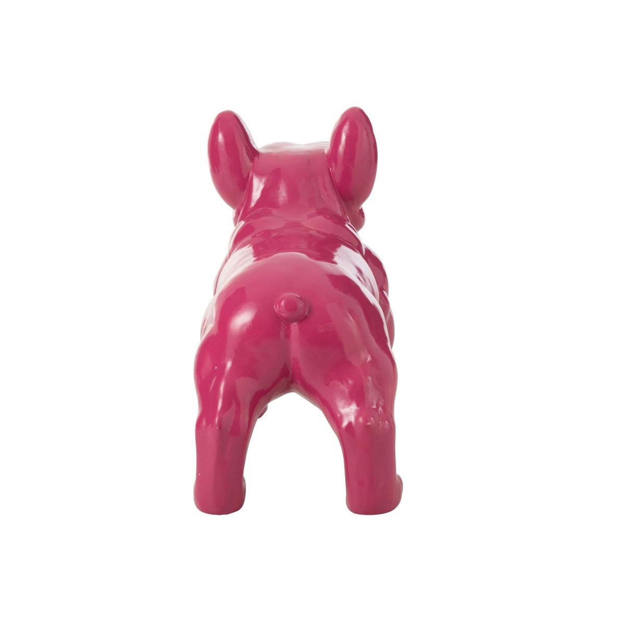 Voir la diapositive 4 : J-LINE Statue déco  bulldog  88cm fuchsia