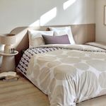 Home collection Parure housse de couette 100 %coton 51 pito. Coloris disponibles : Blanc