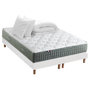 Voir la diapositive 3 : IDLITERIE Ensemble matelas Ressort 7 zones HYGGE + Sommier + couette + oreillers Fabriqué en France