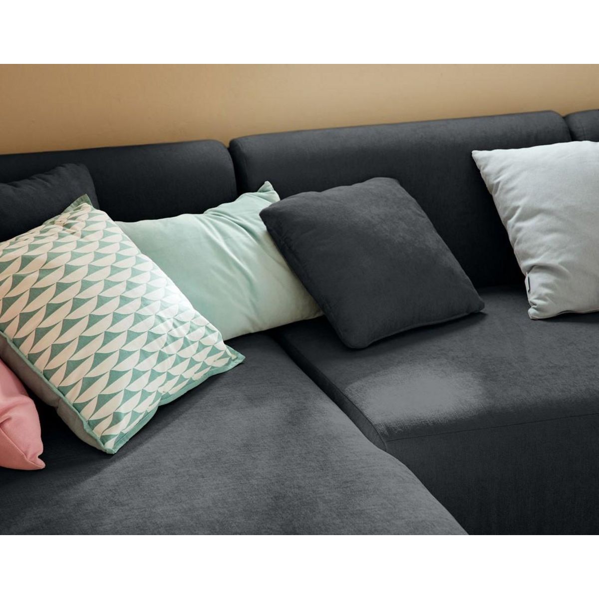 LISA DESIGN Ikare - canapé modulable d'angle gauche - 4 places - en tissu