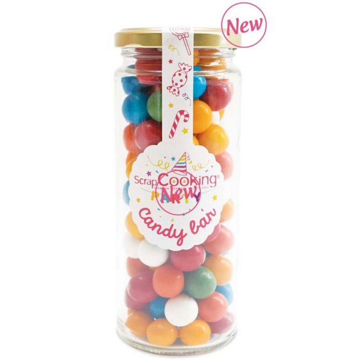 SCRAPCOOKING Recharge de bonbons bubble gums pour distributeur