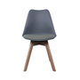 Voir la diapositive 3 : The Home Deco Factory 2 Chaises design scandinaves rembourrées Cocooning